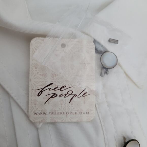 NWT We The Free Beaded Long Sleeve Button Shirt Small Country Glam Western Rodeo - Picture 6 of 13